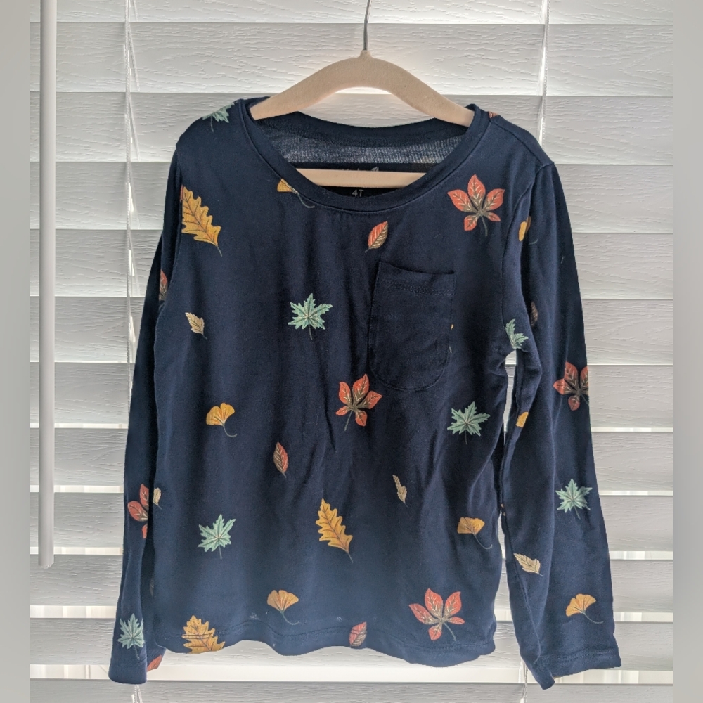 Kyte Baby Leaf Print Long Sleeve Toddler T-Shirt